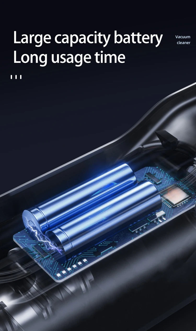 Wireless Car Vacuum Cleaner High-Power Dual-Use (Car & Home) Powerful Multi-Functional Handheld Vacuum with Strong Suction
