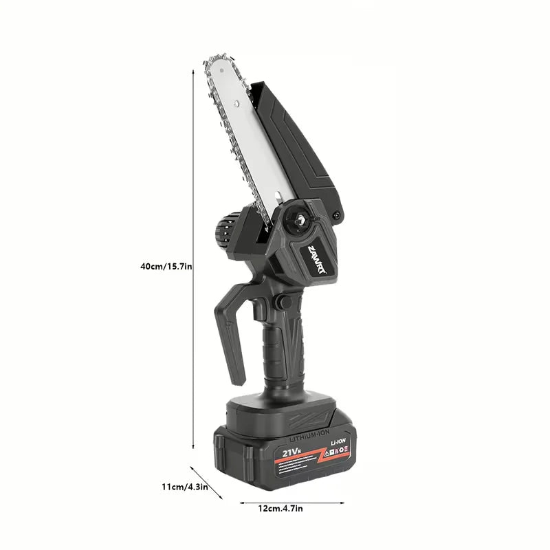 Mini 6-inch Cordless Chainsaw With Splash Guard & Safety Lock, Great For Gardening, Camping, Firewood, And A Perfect Gift For Parents.Black Friday Discount Promotion, Birthday, Christmas Or Festival Gift