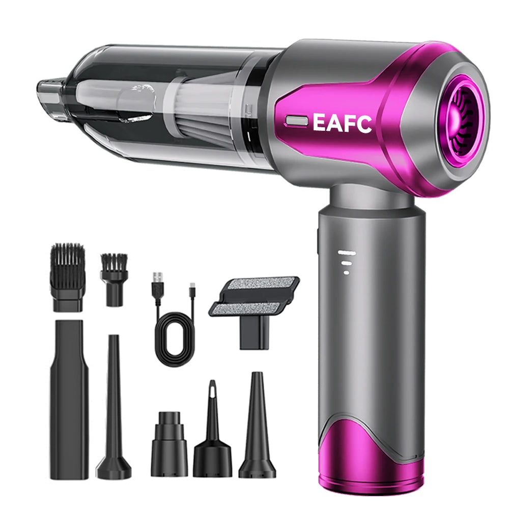 Brushless Cordless Handheld Vacuum 30000Pa, 4-in-1 Car and Home Vacuum for Pet Hair