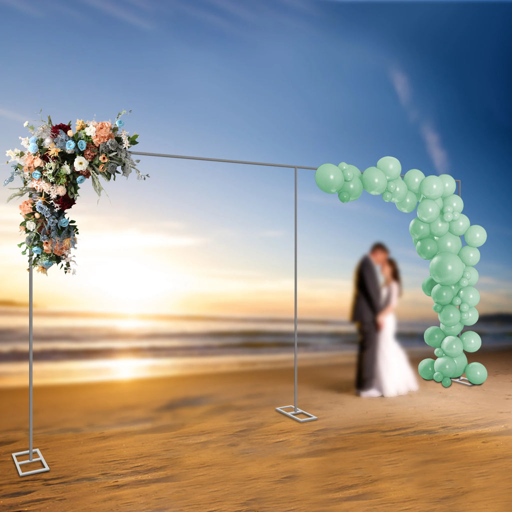 10X20FT Heavy Duty Wedding Backdrop Stand 6M*3M Square Metal Arch Frame Kit for Stage, Photography, Party, Curtain Support