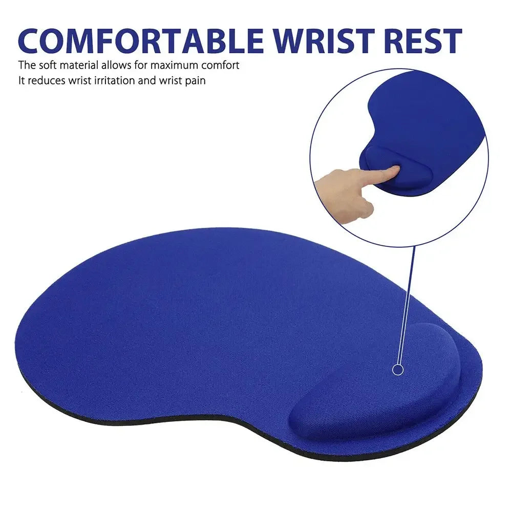 Ergonomic Wrist Rest Mouse Pad with Memory Foam - Non-Slip Gel Support Wrist Pad for Computer PC Laptop