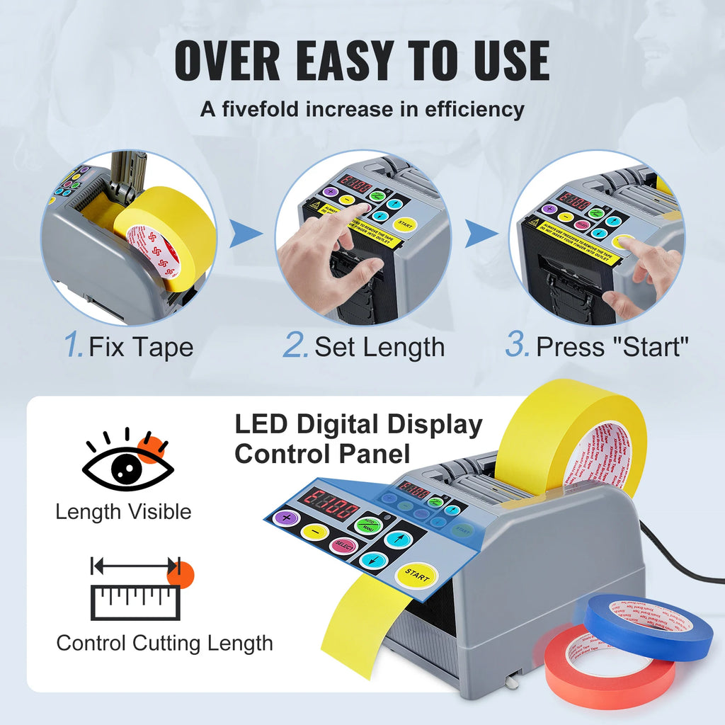 SucceBuy ZCUT-9 Automatic Tape Dispenser Cutter