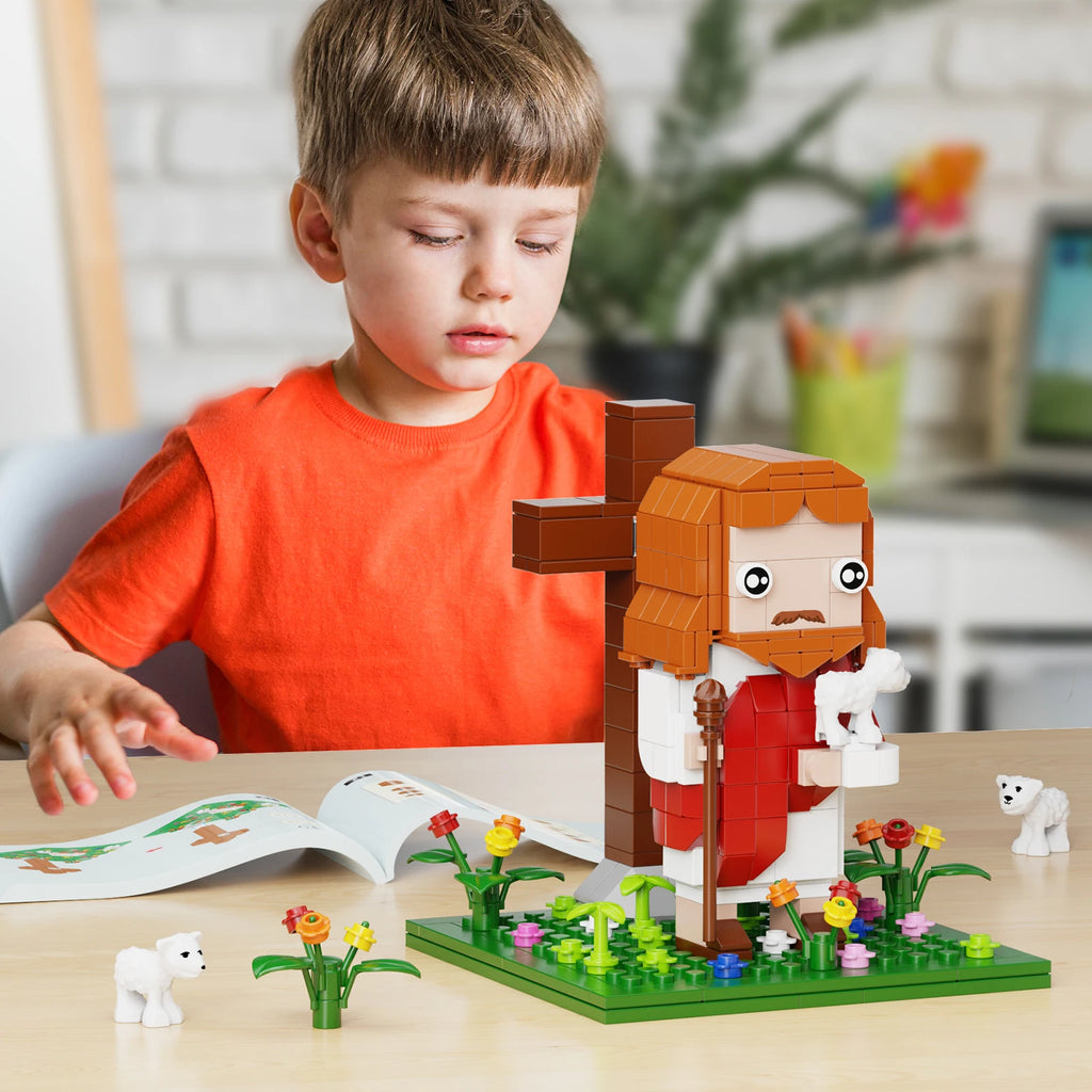 NEW Jesus Building Blocks Set Crucifixion Godfather Toys Ideas  God's Faith Model (324 PCS）