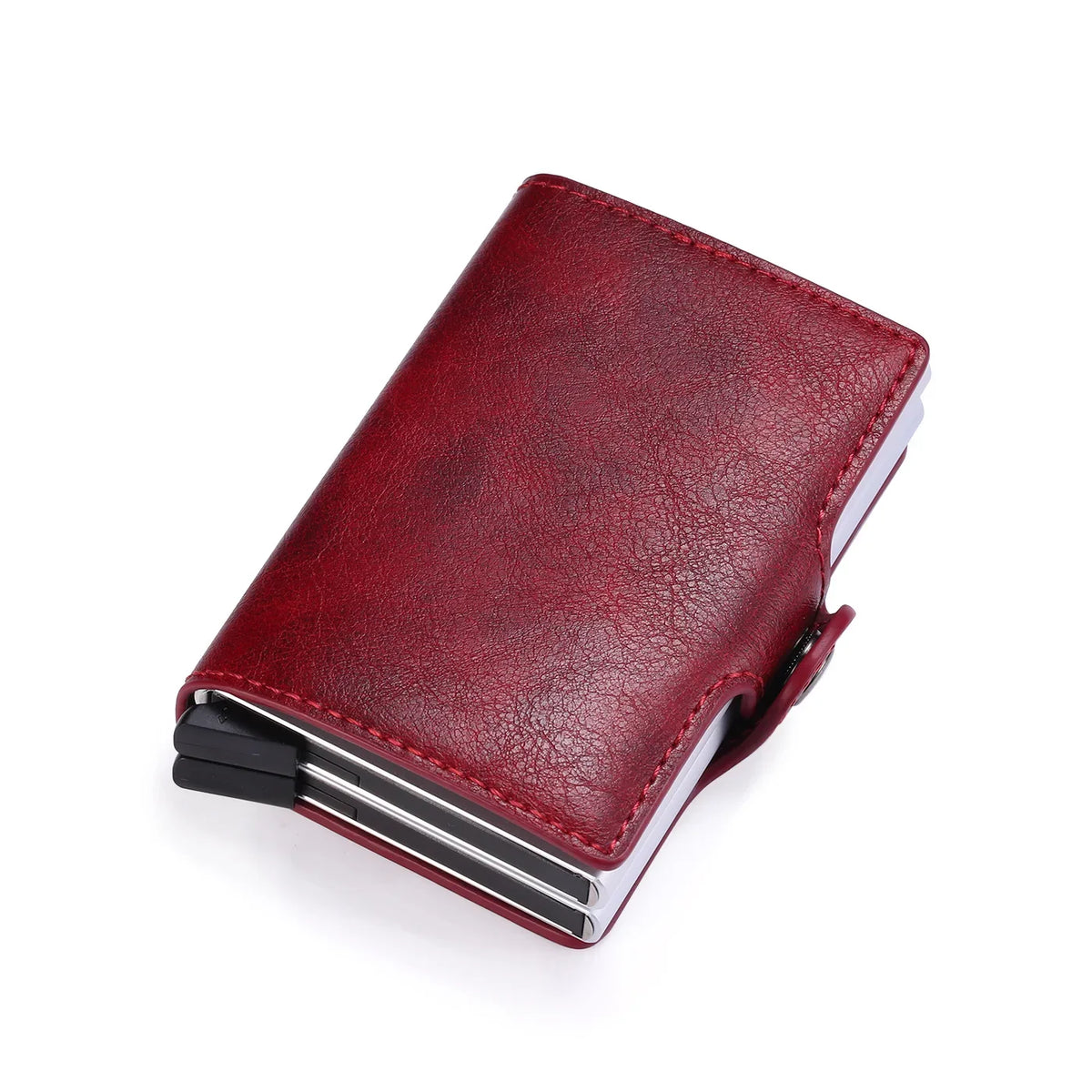 RFID Blocking Carbon Fiber Slim Card Wallet for Men, 14 Card Holder Minimalist Wallet