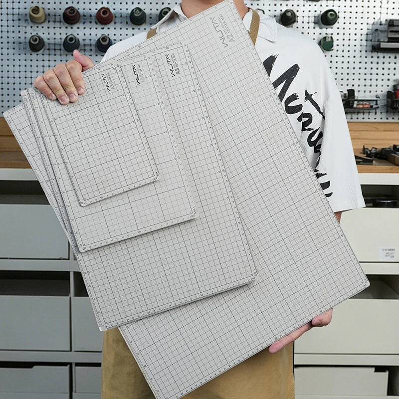 WUTA New Fabric Cutting Mat, Leather Cutting Board A1 A2 A3 A4 A5 Professional Self Healing Quality Double-Sided  Craft Tool Set
