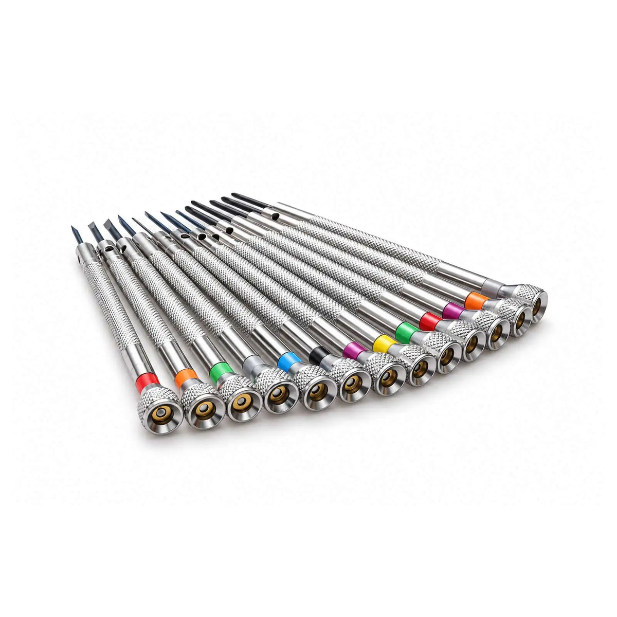 13PCS/Set 0.6-2.0mm Slotted Cross Screwdriver Set Professional Watchmakers Watch Repair Screwdrivers Tool Kit