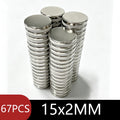 Round Disc Strong Magnets Silver Plated Magnets Tiny Circular Flat Magnets Assorted Sizes for DIY Crafts Model Making Fridge Office Scientific Experiment Household Handicraft Multi‑Scene Application