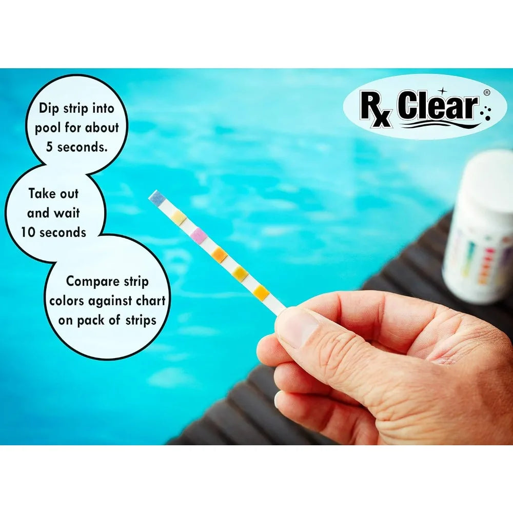 Rx Clear 25 Lbs Swimming Pool Stabilizer Conditioner - Cyanuric Acid Water Balancer Reduces Chlorine Loss from Sunlight Longer
