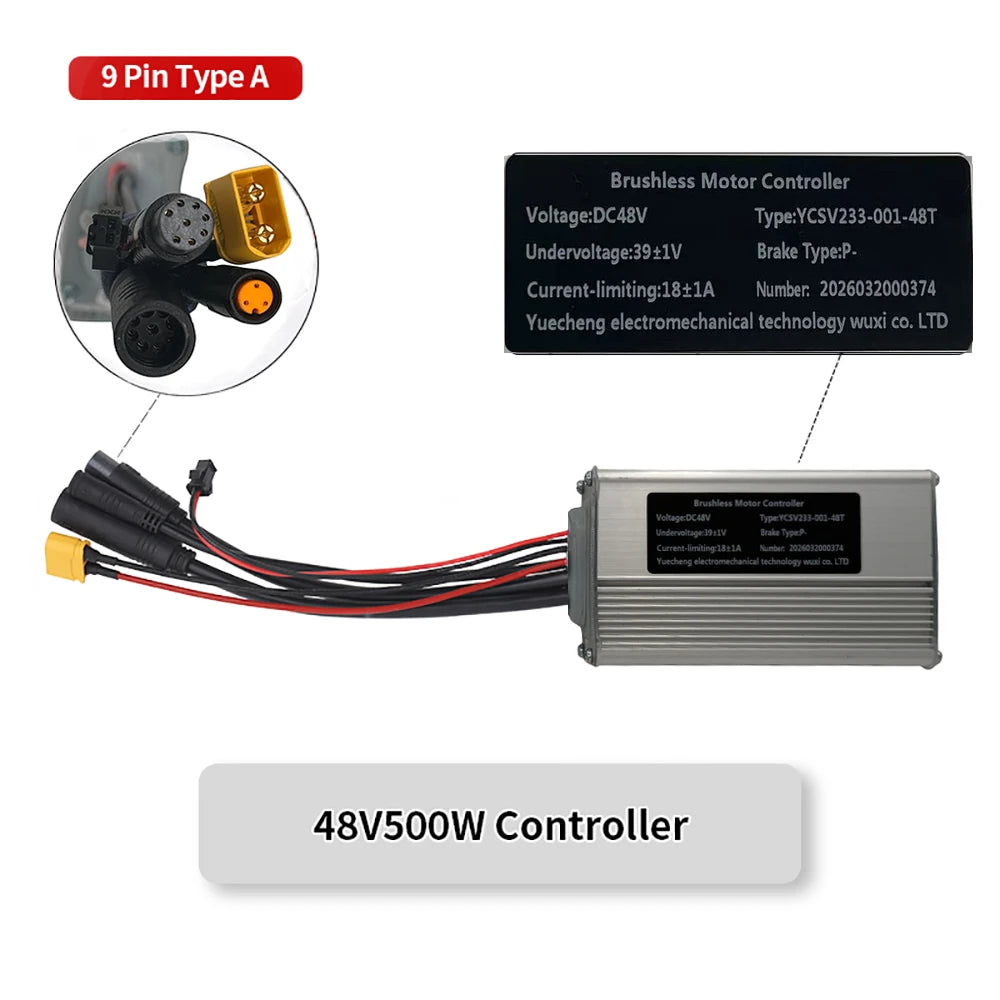 Controller For Bafang Hub Front Rear Motor BF-UART Display 36V 48V 52V 500W/750W Electric Bicycle Conversion Accessories Parts