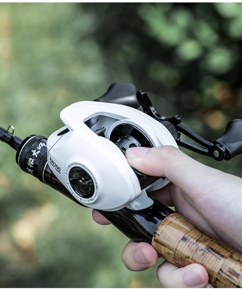 BILLINGS Baitcasting Reel 8KG Max Drag 6.3:1 Gear Ratio Magnetic Brake System Baitcaster Fishing Reel, Freshwater & Saltwater Casting Reel for Fishing