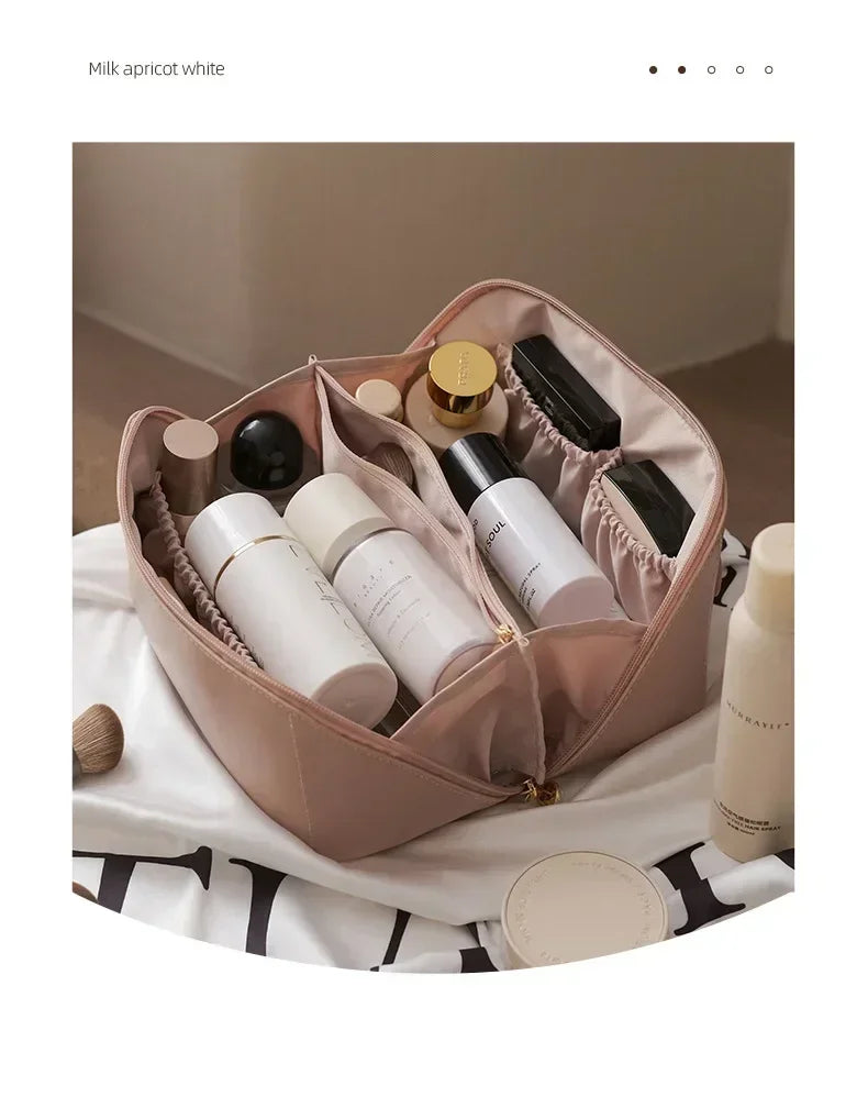 Large Makeup Organizer Bag, Travel Cosmetic and Toiletry Case for Women