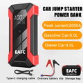 Hot 600A/2000A Portable Car Jump Starter Power Bank Car Booster Charger 12V Auto Battery Starting DevicePetrol Diesel CarBooster