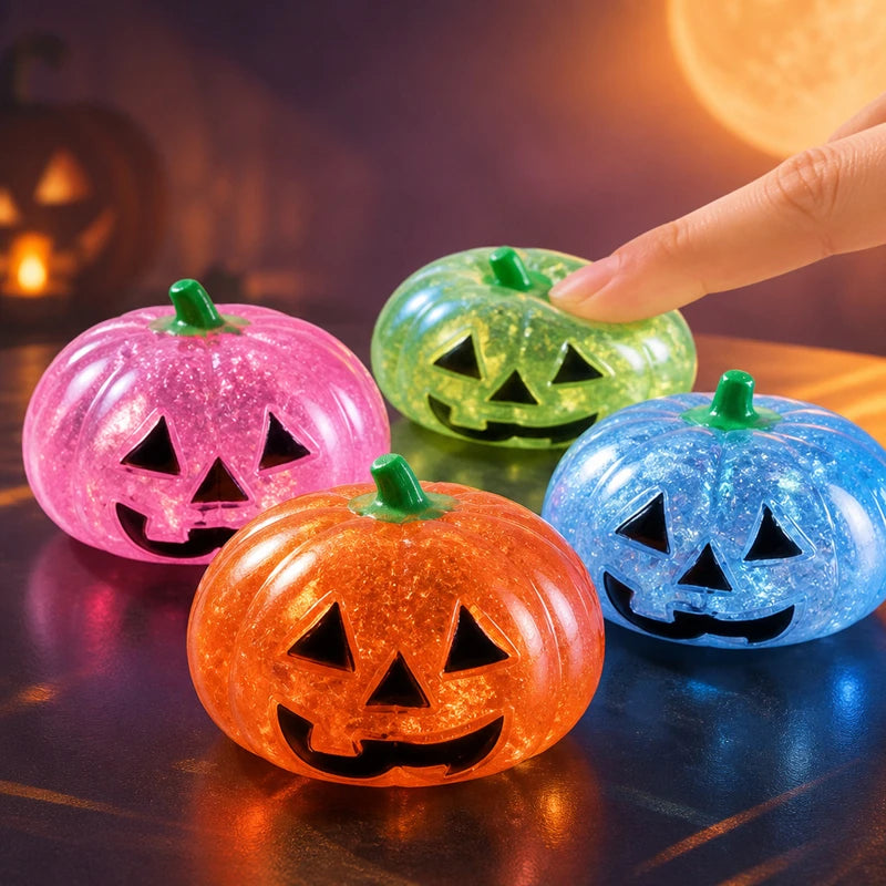 Halloween Pumpkin Squishy Toy, Slow Rising Stress Relief Ball for Party Favors