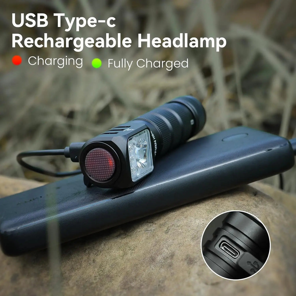 SOFIRN HS42 2100lm 6000K Multi Light Sources 3000mah Headlamp SST40 LED Red Light Torch USB C Rechargeable