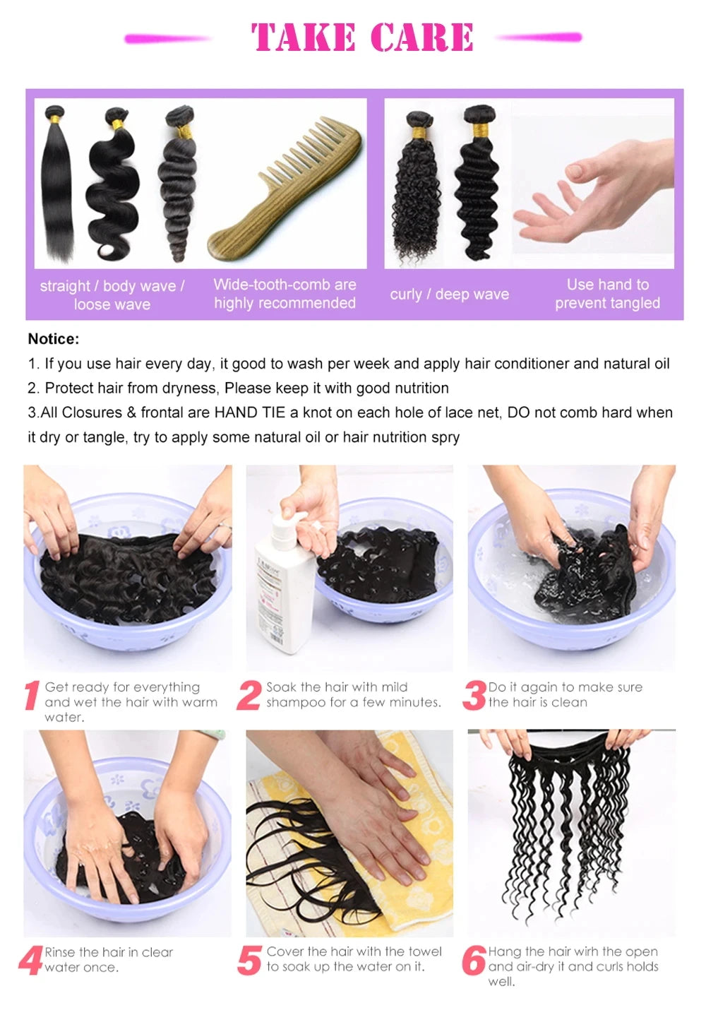 Body Wave Human Hair Bundles, 14–30"