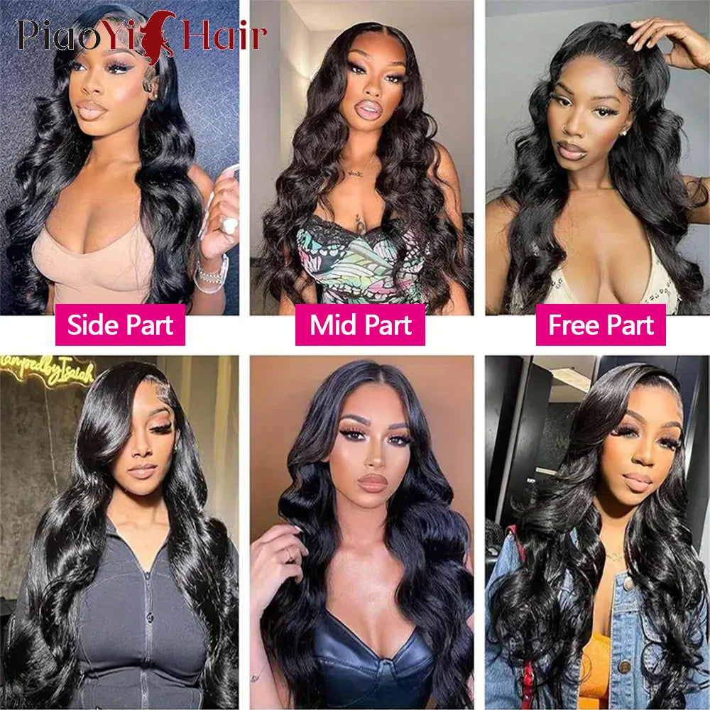 Body Wave Human Hair Bundles with Lace Frontal