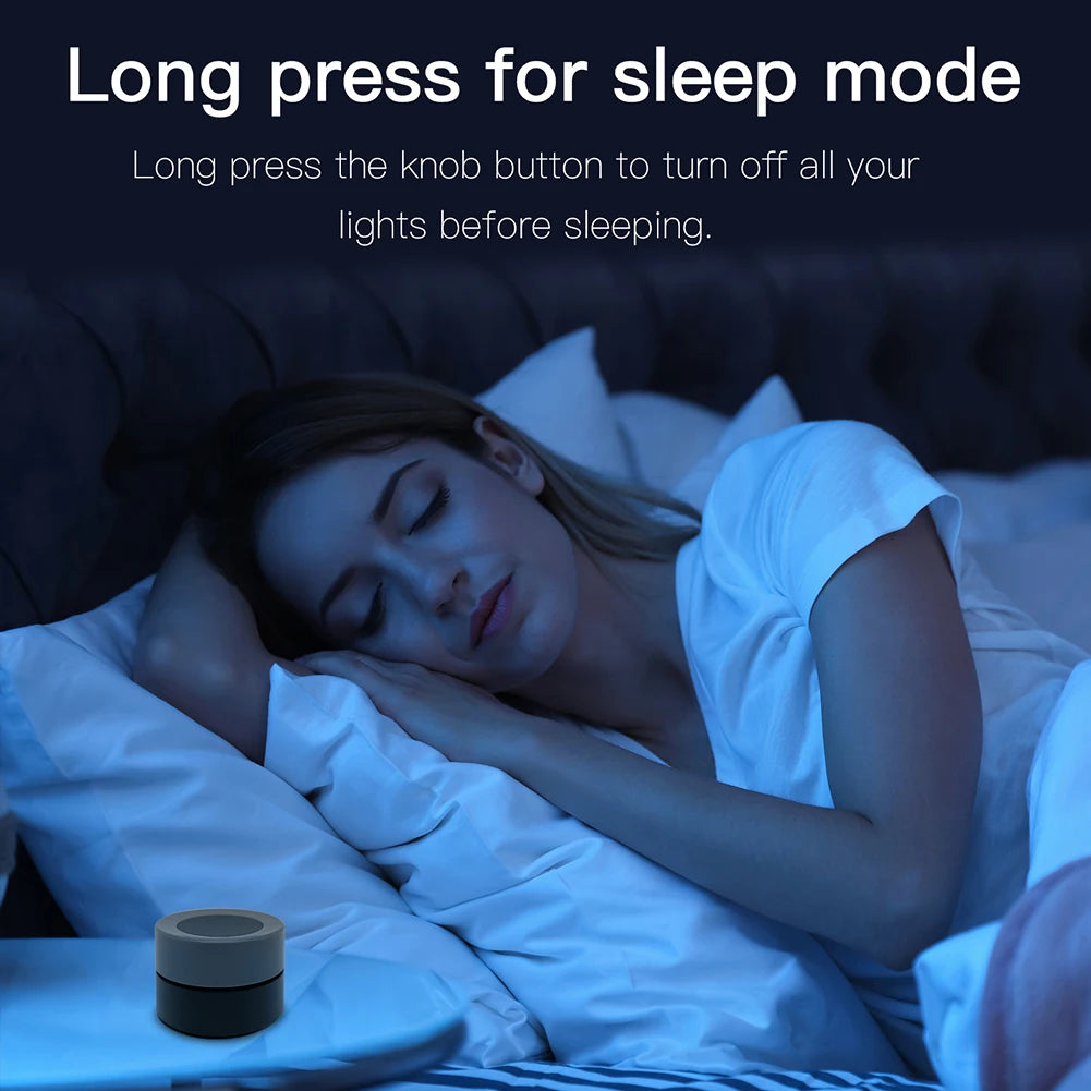MOES Zigbee Smart Knob Switch, Wireless Scene Controller for Home Automation