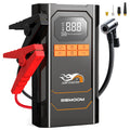8500A/9000A Peak Current, 150 PSI Multi-Functional Portable Car Battery Starter, Compressor, and Air Injector/Portable Compressor with LED Display (ALL GAS, 8.0L Diesel)