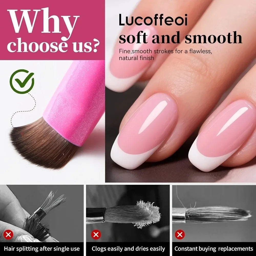 3-in-1 French Tip Nail Art Brush