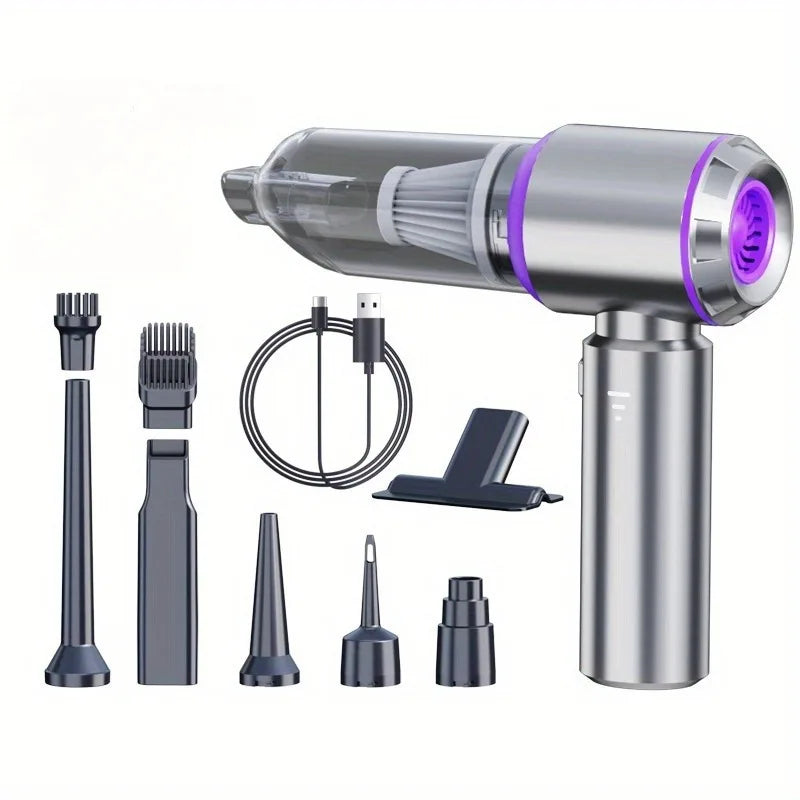 Brushless Cordless Handheld Vacuum 30000Pa, 4-in-1 Car and Home Vacuum for Pet Hair
