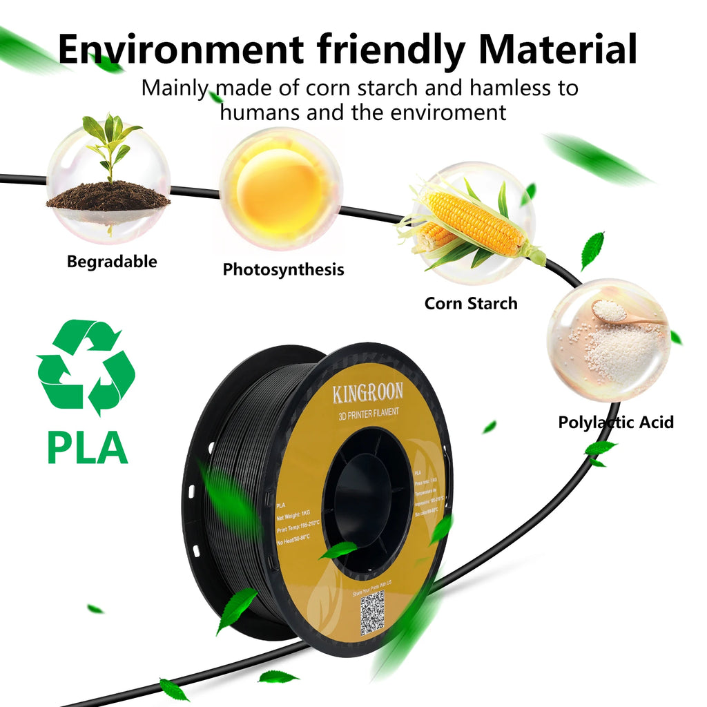 KINGROON PLA & PETG Filament Bundle, 10kg