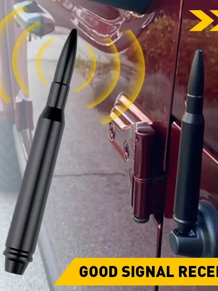14cm Car Roof Antenna Bullet Radio Whip Aerial Antenna Pole AM/FM Radio Car Pole Universal with Screws Car Antenna Mini Short