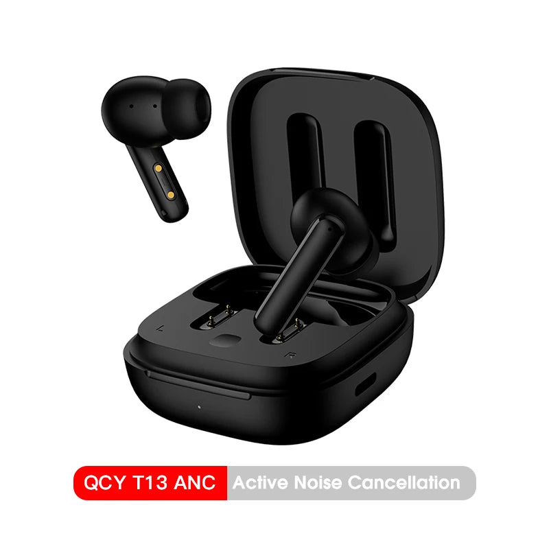 QCY T13 ANC Wireless Earbuds, Bluetooth 5.3 Active Noise Cancelling Earphones