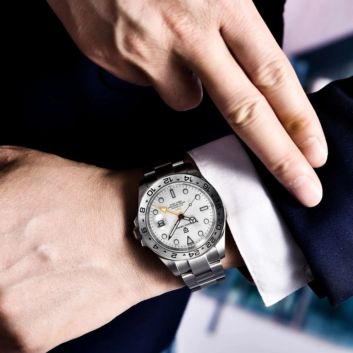 PAGANI DESIGN 42mm Automatic GMT Men's Watch