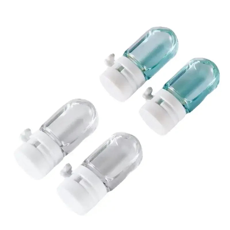 10-Pack Clear Leak-Proof Travel Bottles with Flip-Top, Refillable Lotion and Toner Containers