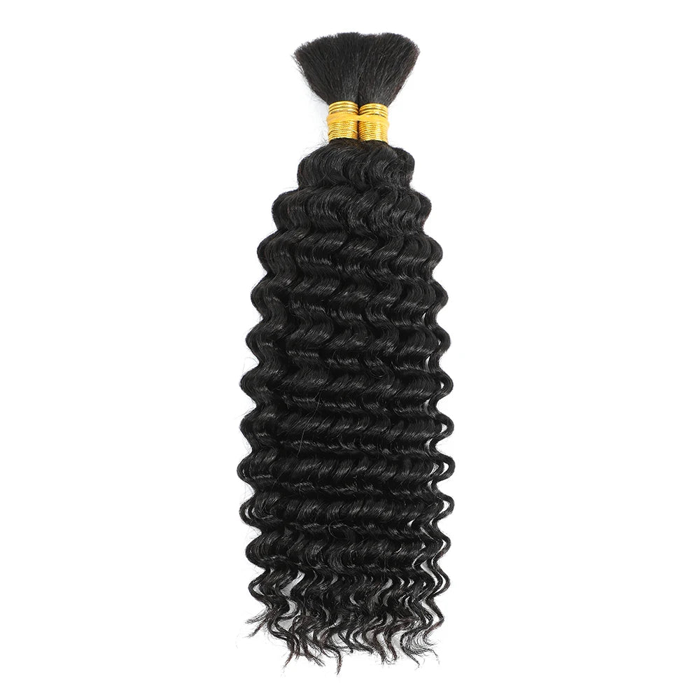 Deep Wave Human Braiding Hair for Boho Braids