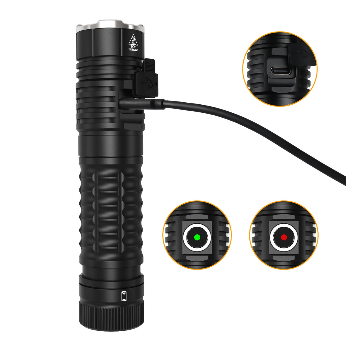 Wurkkos TS22 4500 Lumen Rechargeable Flashlight with Magnetic Tail Cap and Power Bank Function