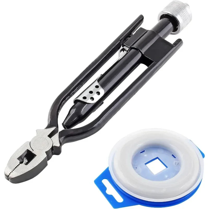 6/9 Inch Safety Wire Pliers with 50ft Safety Wire Heavy Duty Wire Twisting Tool for Aircraft Hinery Vehicles, Preventing Hardware Loosening, Safety Wire Twisting, Heavy Duty Pliers, Durable Build Quality, Reliable Performance