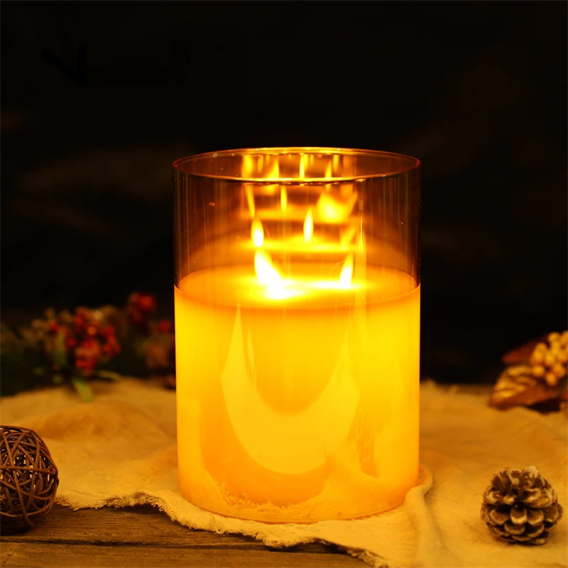 Halloween Flameless Flickering LED Candles, Battery Operated