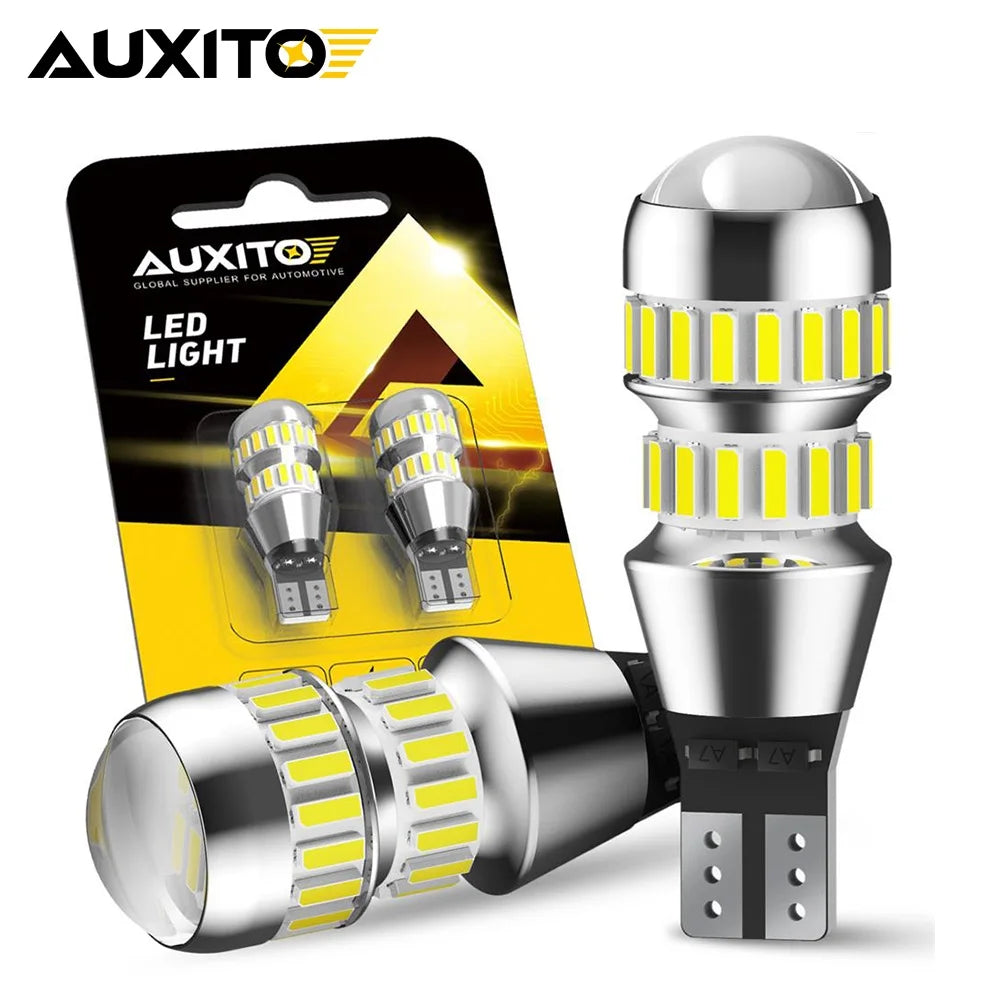 2-Pack 921 912 T15 LED Reverse Light Bulbs 6000K White, Bright Car Backup Lights