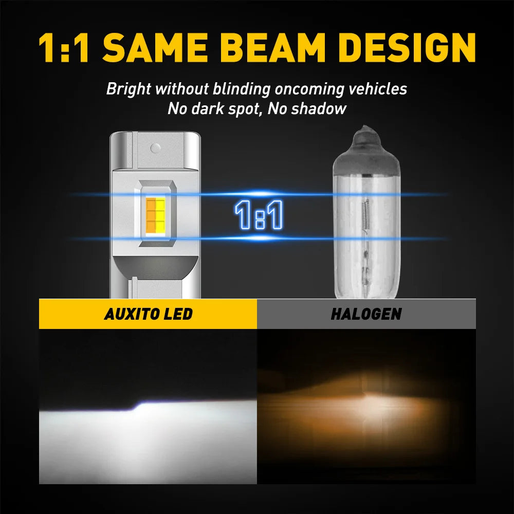 AUXITO 2Pcs Dual Color H8 H11 H9 H16(JP) LED Bulb Fog Lights Switch Switchback White Yellow Auto DRL Driving Lamp 12V Super Bright Car LED Fog Lamp