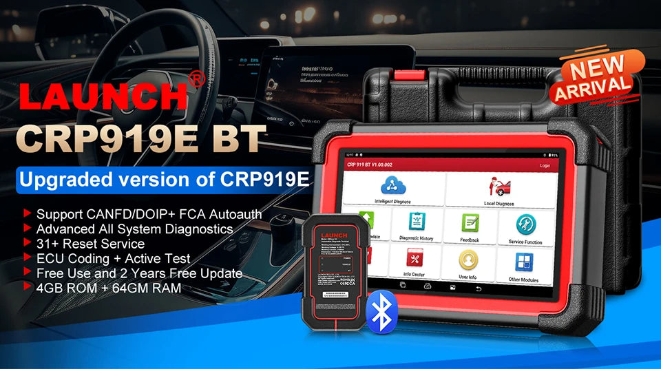 LAUNCH X431 CR3008 PLUS Car Auto OBD2 Diagnostic Tool ARM Scanner DTC Lookup Check Engine Battery Test Lifetime Free Update
