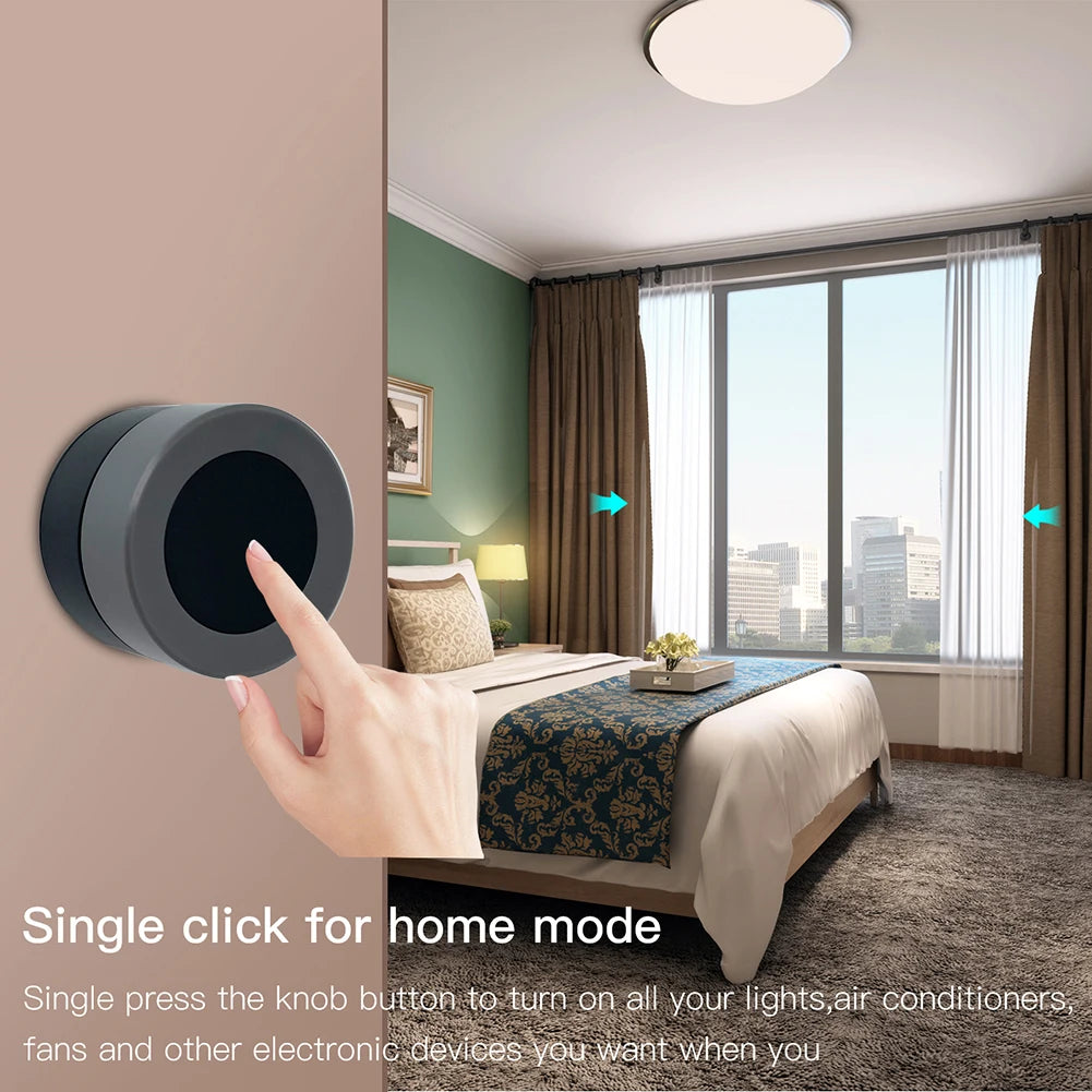 MOES Zigbee Smart Knob Switch, Wireless Scene Controller for Home Automation