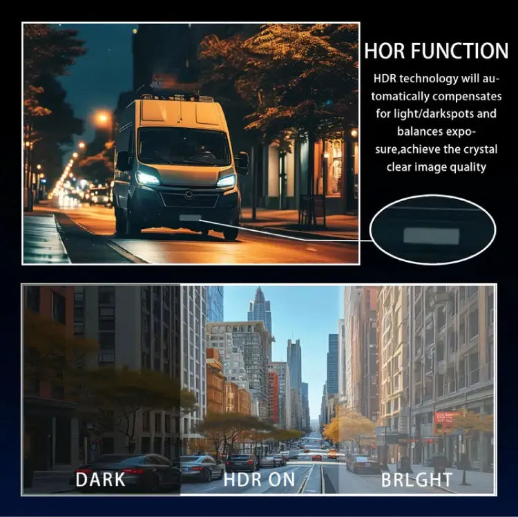 3.16inch IPS 1080P Dash Cam Car Dvr Dual Lens Front Inside Wide Angle IR Night Vision Video Recorder