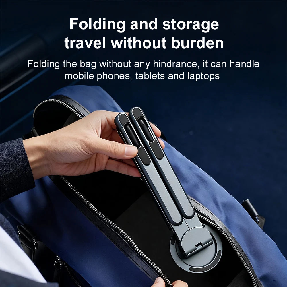 Magnetic Aluminum Laptop & Phone Stand