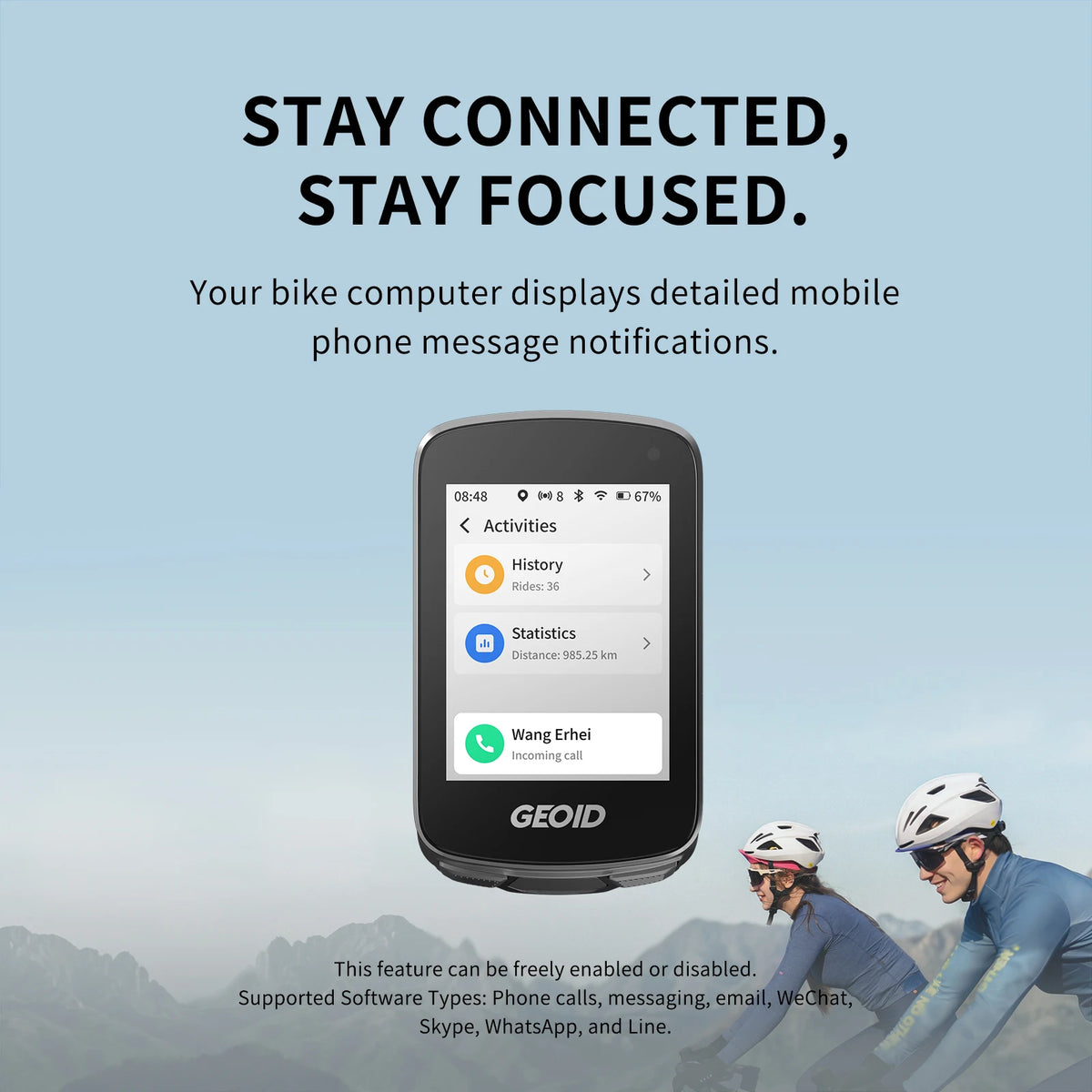 GEOID CC700 Pro 2.8" GPS Bike Computer