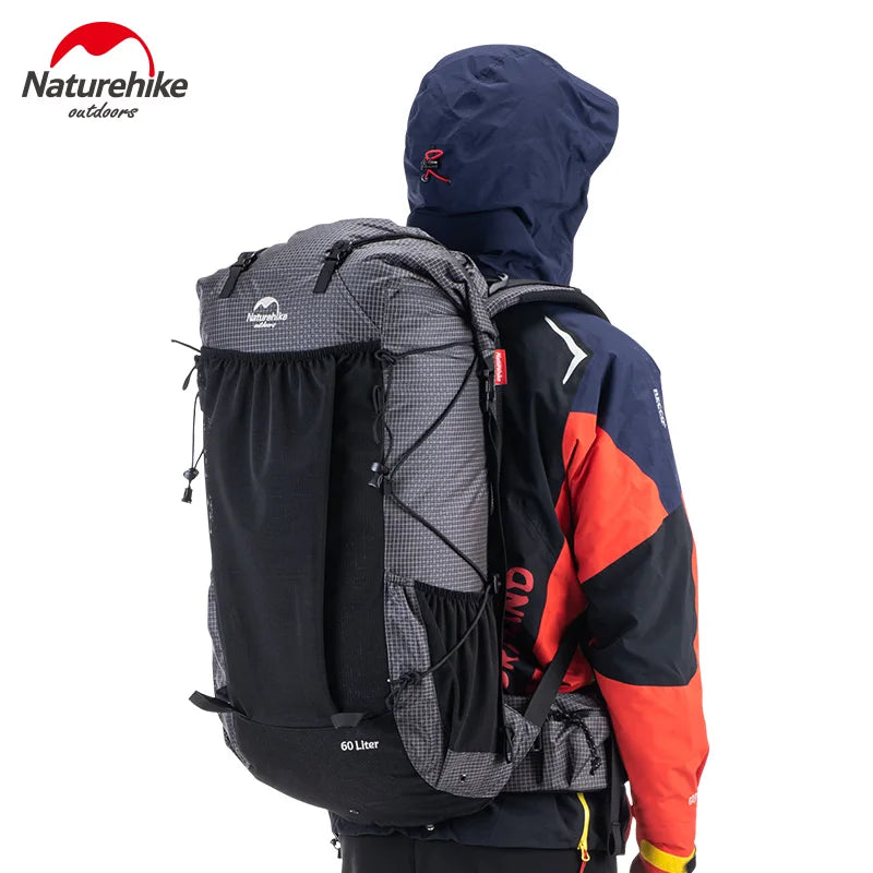 Outdoor Mountaining Backpack Waterproof High Capacity Sports Climbing Ultralight Hiking Travel Bag With Rain Cover
