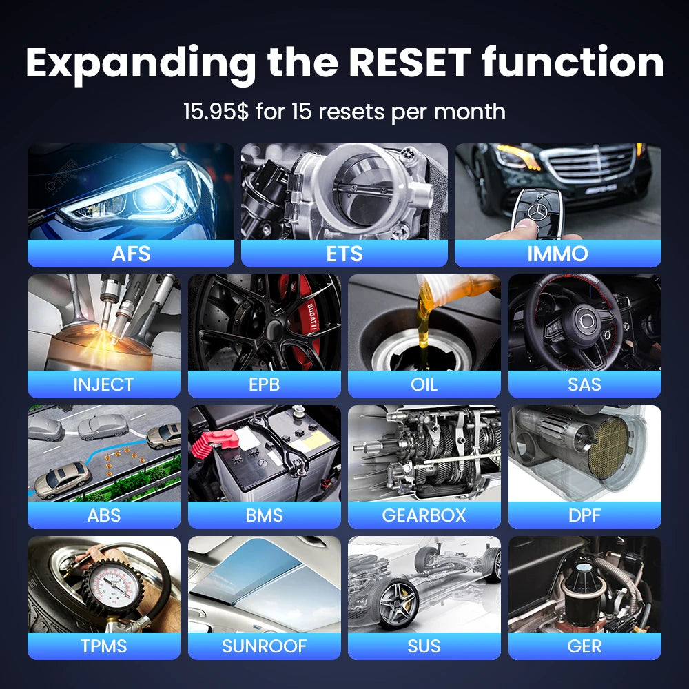 Lifetime Free Update MUCAR BT200 Max OBD2 Scanner CAN FD Bi-Directional Control All System Diagnostic Tool 15 Reset for All Cars
