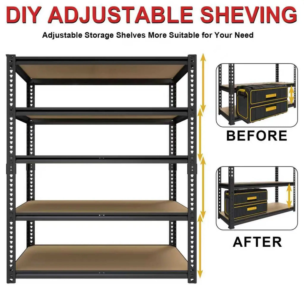 3050 lb Heavy-Duty Metal Garage Shelving, 40" Wide