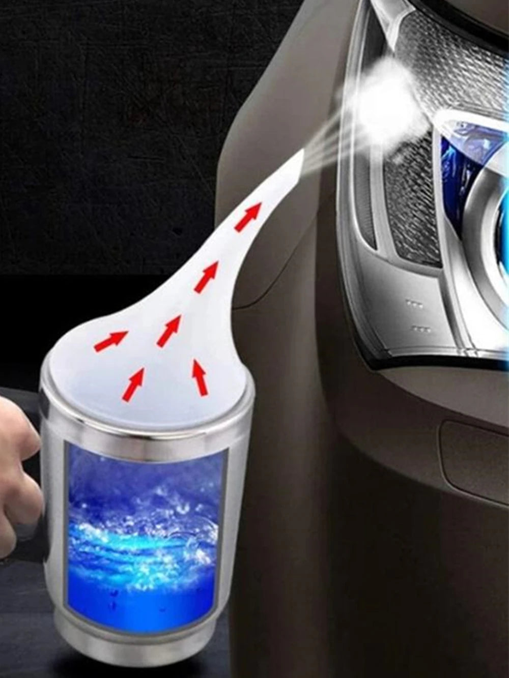Car Headlight Restoration Polish Kit, 300ml