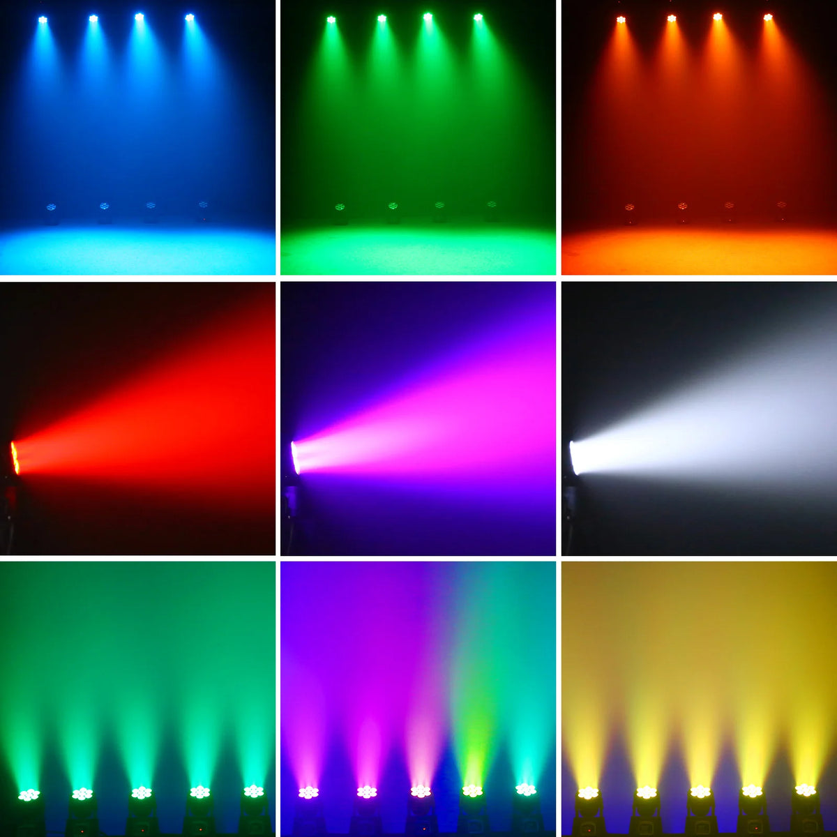 2Pcs/Set 105W Beam Moving Head Lights 7x15W RGBW LED Stage Lights DMX512 Spot Lights For DJ Disco KTV Wedding Party