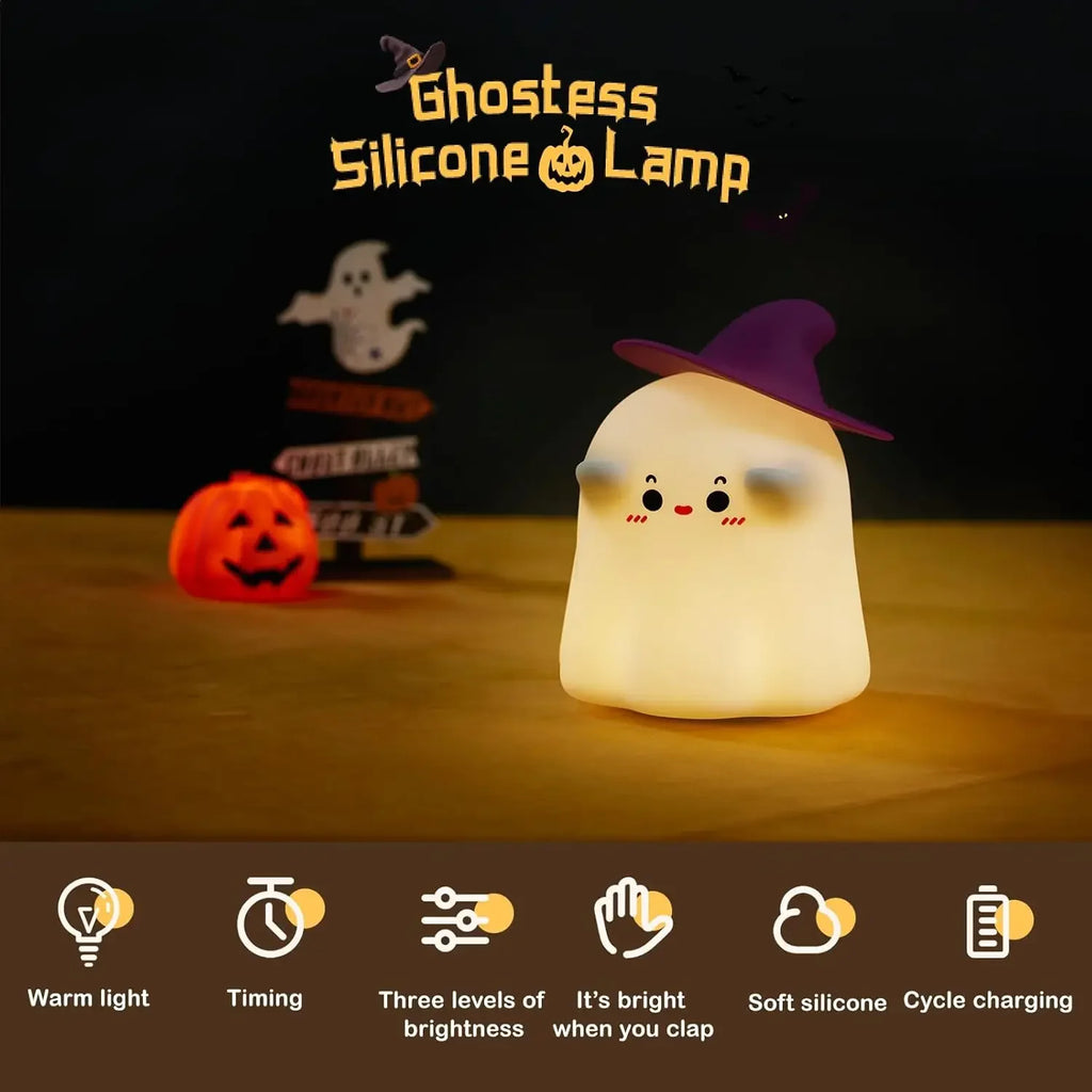 Silicone Axolotl LED Night Light with Touch Control