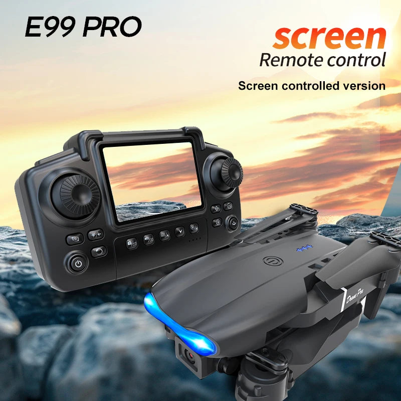 Aerial Drone Dual Lens Switch Gesture Photography Beauty Filter 110° Wide Angle Trajectory Flight APP Control Foldable FPV Drone