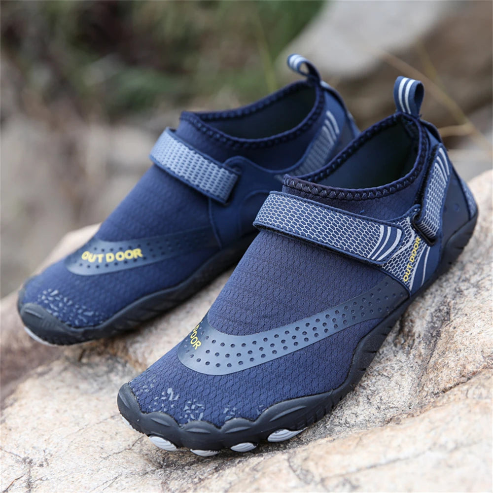 Men's Quick-Dry Non-Slip Water Shoes, Lightweight Barefoot Aqua Sneakers for Swimming and Wading