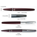 1Pc Deep Brown 138mm Wing Sung 601 Steel Cap Vacumatic Fountain Pen F Nib 0.5mm Ink Pen