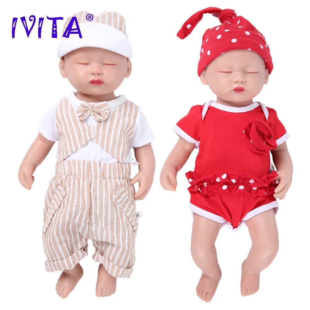 Full Silicone Reborn Baby Doll Kit, Realistic Lifelike Newborn Doll